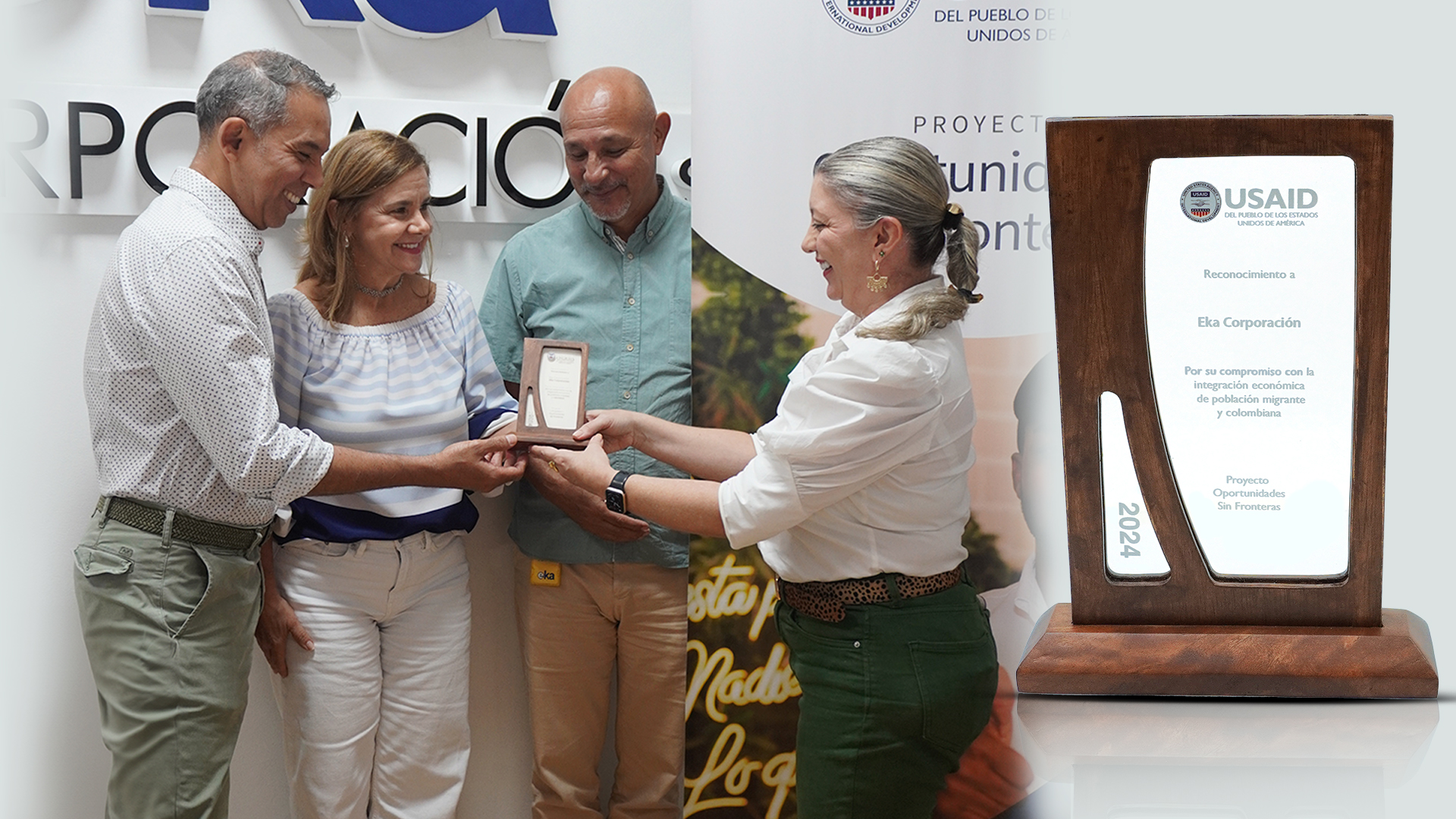 EKA Corporación Celebra el Premio "Empresas Sin Fronteras" de la Agencia de los Estados Unidos para el Desarrollo Internacional (USAID)