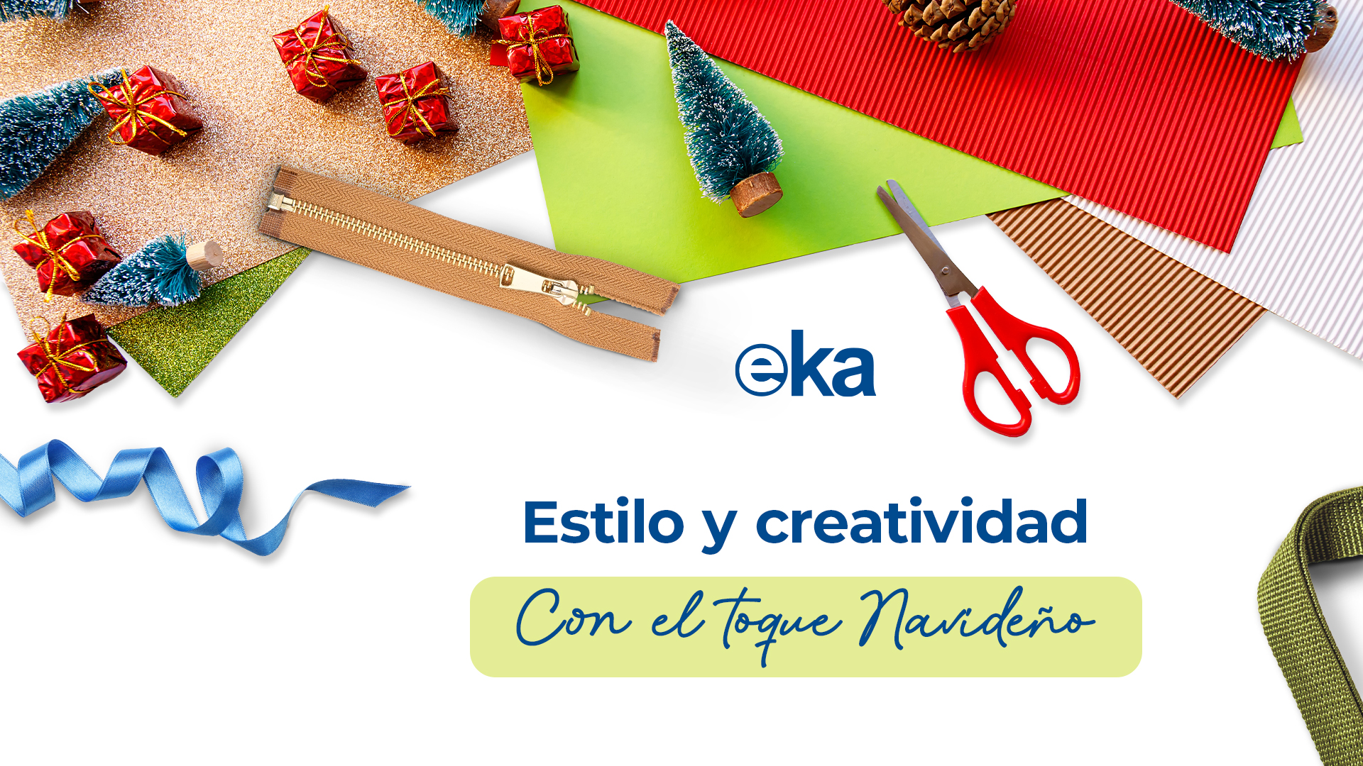 Decora tu Navidad: 5 Ideas Creativas con Cintas, Reatas, Cierres y más