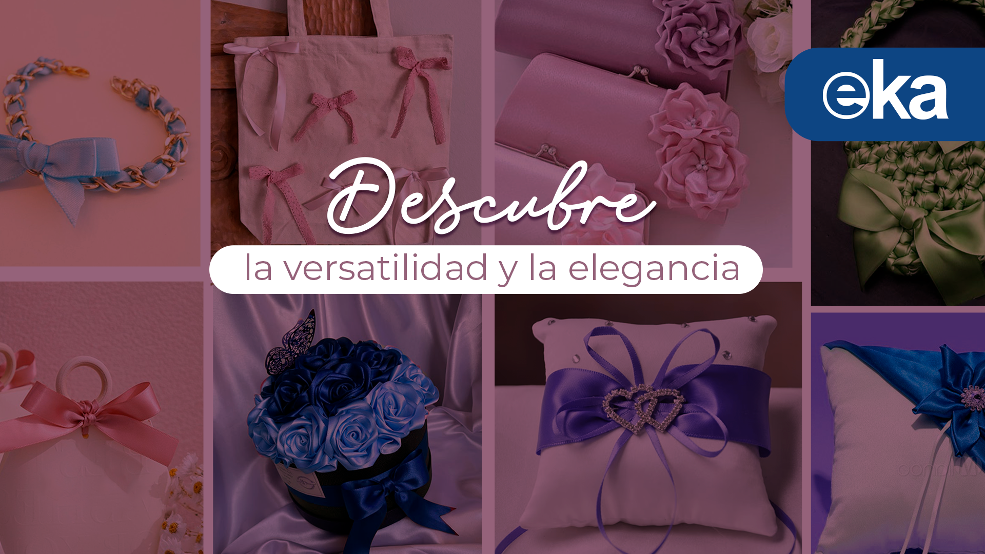 Cintas de tela satinada de moda