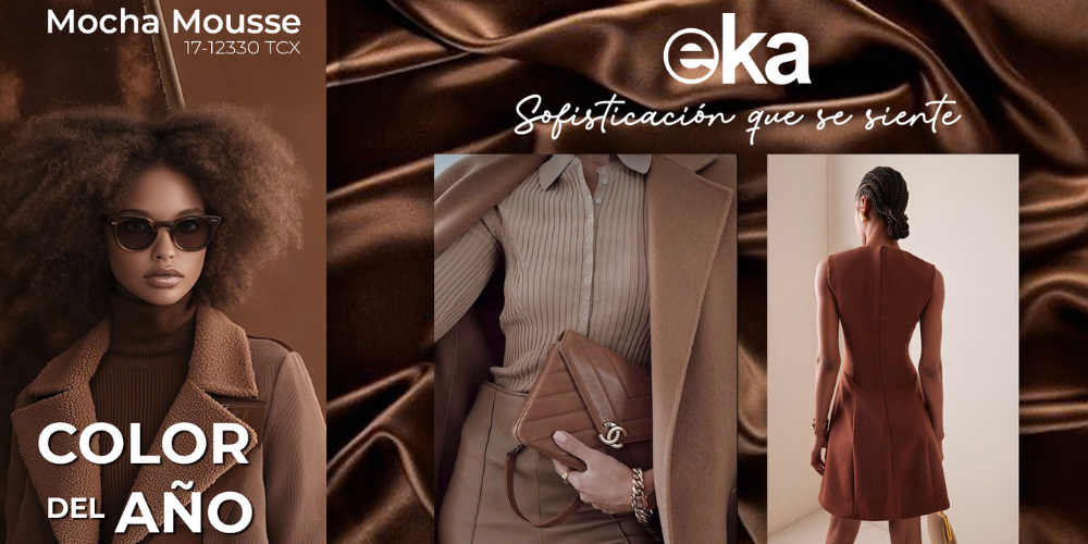 Color Mocha Mousse en las pasarelas 2025
