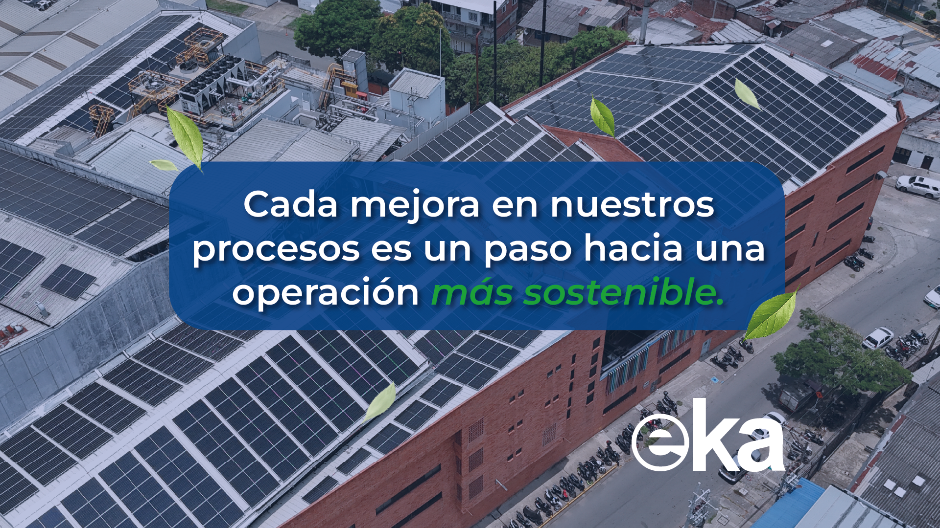EKA impulsa la sostenibilidad con la instalación de 550 paneles solares en su planta de tejeduría y tintorería.